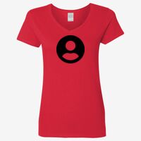 Ladies' Heavy Cotton™ V-Neck T-Shirt Thumbnail