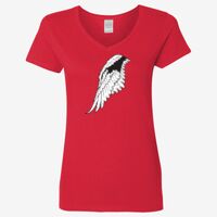 Ladies' Heavy Cotton™ V-Neck T-Shirt Thumbnail