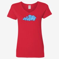 Ladies' Heavy Cotton™ V-Neck T-Shirt Thumbnail