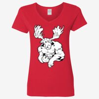 Ladies' Heavy Cotton™ V-Neck T-Shirt Thumbnail