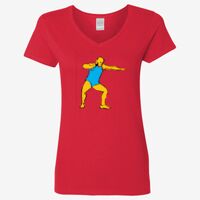 Ladies' Heavy Cotton™ V-Neck T-Shirt Thumbnail