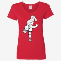 Ladies' Heavy Cotton™ V-Neck T-Shirt Thumbnail