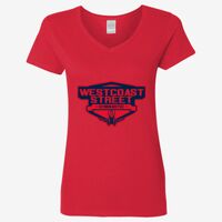 Ladies' Heavy Cotton™ V-Neck T-Shirt Thumbnail