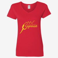 Ladies' Heavy Cotton™ V-Neck T-Shirt Thumbnail