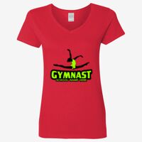 Ladies' Heavy Cotton™ V-Neck T-Shirt Thumbnail